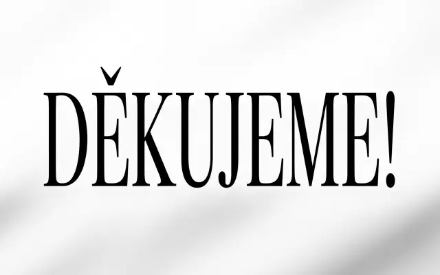 Poděkování v titulcích 🙏