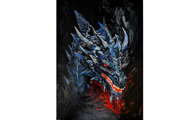 Obraz Antracitový drak