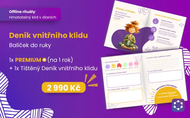 Balíček „Deník vnitřního klidu“ – Roční Premium + Deník vnitřního klidu