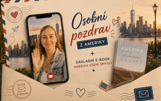 🌎 Osobní pozdrav z Ameriky+e-book