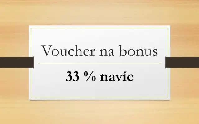 Zaplaťte 1 500 Kč a získejte voucher v hodnotě 2 000 Kč.