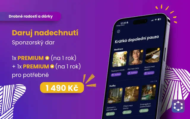 Daruj nadechnutí (Sponzorský dar) – Premium na rok 1+1