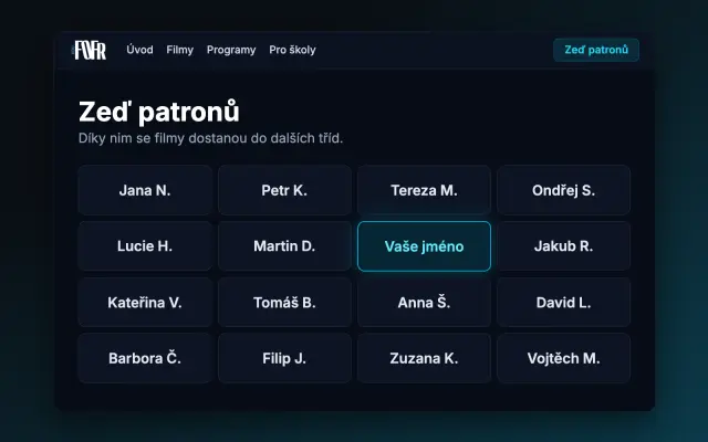 Zeď patronů