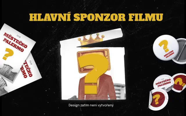 Hlavní sponzor filmu a filmová klapka z natáčení