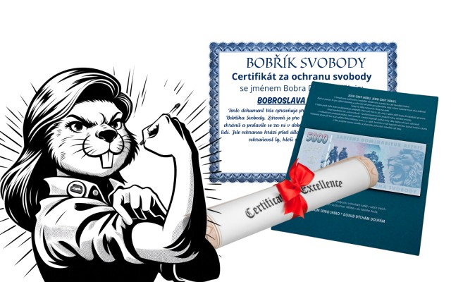 BANKOVKA A CERTIFIKÁT BOBŘÍKA SVOBODY