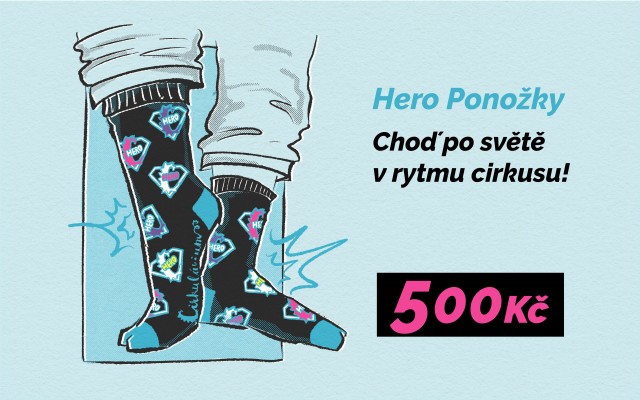 Hero Ponožky - Choď po světě v rytmu cirkusu!