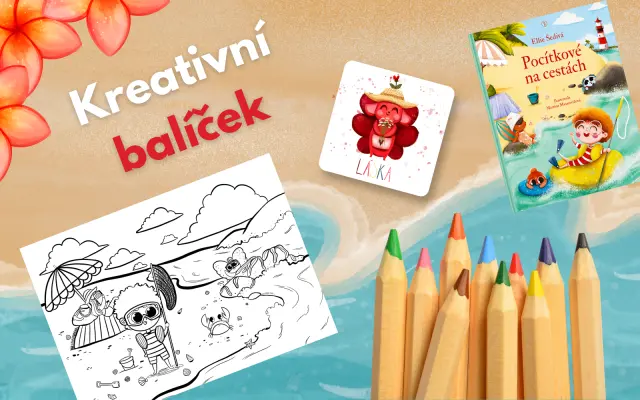 1x kniha Pocítkové na cestách (KREATIVNÍ BALÍČEK)