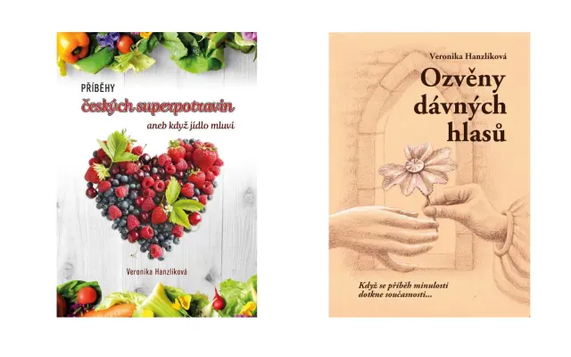 Balíček knih PŘÍBĚHY ČESKÝCH SUPERPOTRAVIN a OZVĚNY DÁVNÝCH HLASŮ