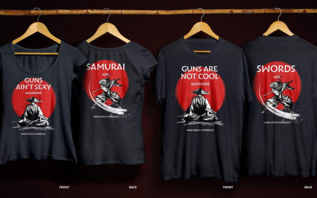 2x originální samurajské tričko dle vašeho výběru