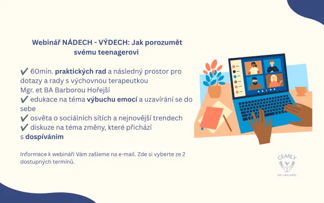 Webinář NÁDECH - VÝDECH: Jak porozumět svému teenagerovi