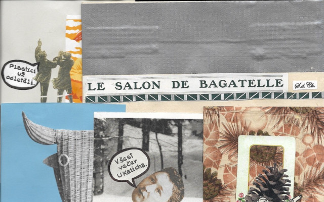 Nový Varlén + cyklus sedmi originálů koláží S.d.Ch. Le Salon de Bagatelle plus ruční obálka