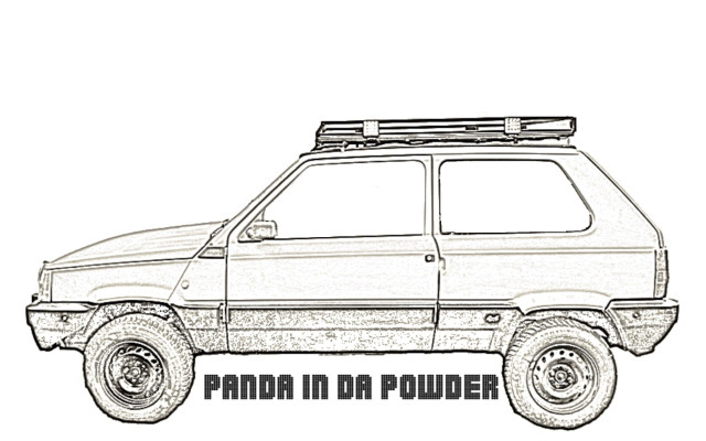 Nálepky Panda In Da Powder/ Panda In Da Powder Stickers
