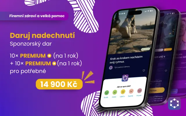 Daruj nadechnutí (Sponzorský dar) – 10× Premium na rok + 10× pro potřebné