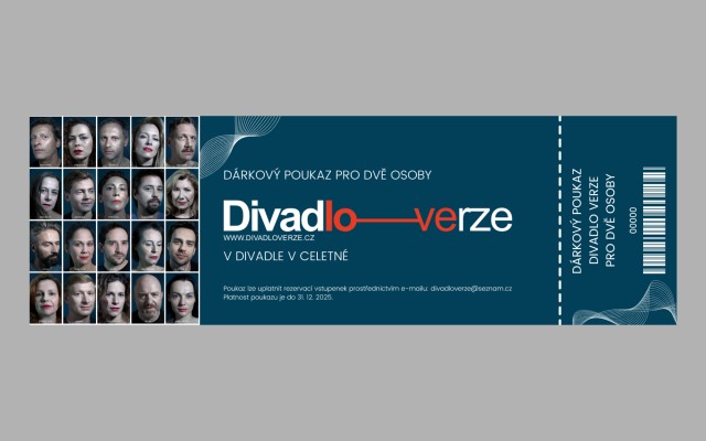 Dárkový poukaz pro dvě osoby na představení Divadla Verze v divadle v Celetné v Praze