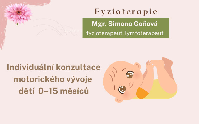 Individuální konzultace motorického vývoje u dětí 0-15 měsíců