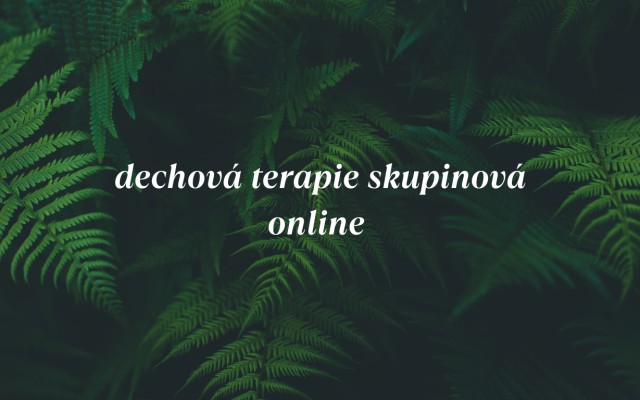 Skupinová dechová terapie online