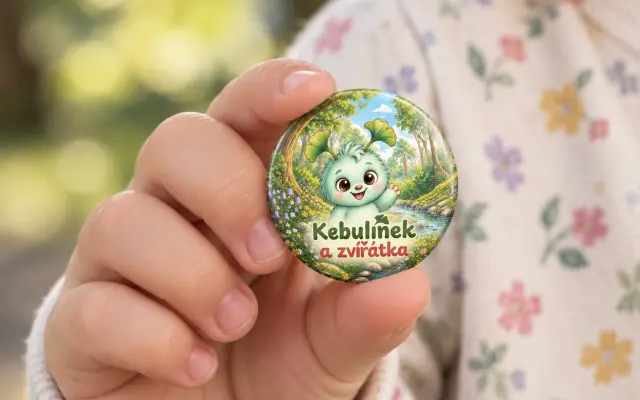 1x kniha Kebulínek a zvířátka + magnetka
