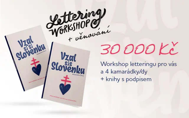 Workshop hand letteringu na československé planetě s Alexandrou a Michalem