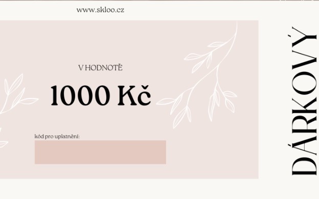 Poukaz na nákup v hodnotě 1000kč