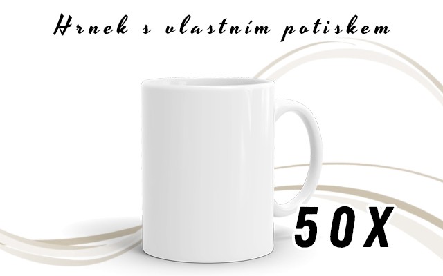 Hrnek s vlastním potiskem - 50 ks