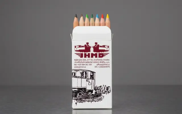 Jízda vlakem a sběratelské pastelky JHMD