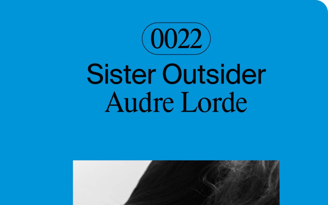 Kniha Sister Outsider od Audre Lorde