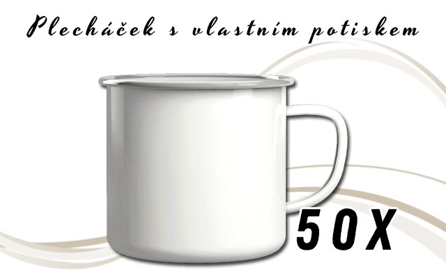 Plecháček s vlastním potiskem - 50 ks