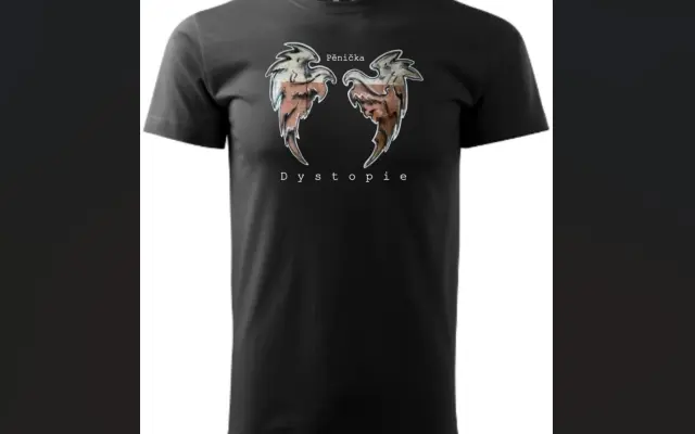 Pánské tričko s motivem alba Dystopie- křídla