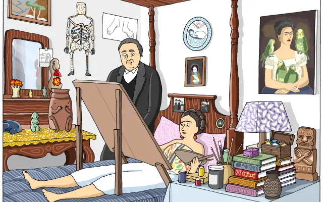 print FRIDA - ilustrace z knihy vytištěná v limitované edici