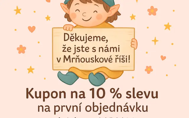Veřejné poděkování a sleva na první nákup