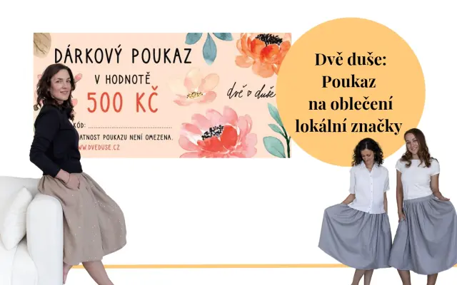 Dvě duše: Poukaz 500 Kč na udržitelnou módu pro ženy