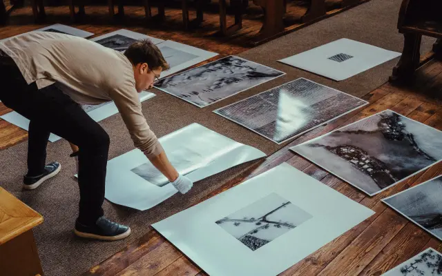 1x fotografie 70x100 z výstavy ZEMĚ Z NEBE