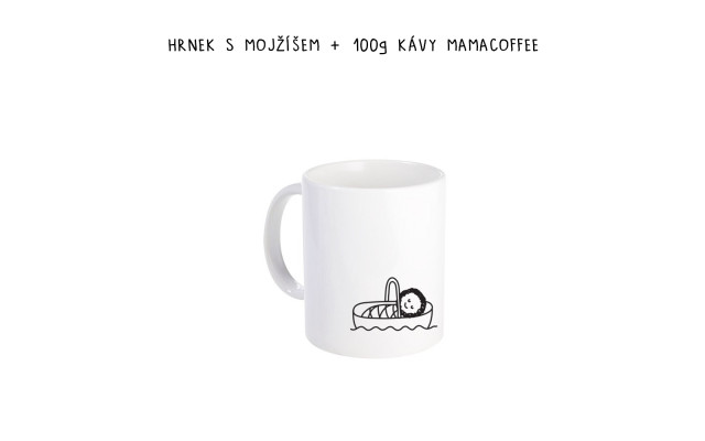 Hrnek s Mojžíšem + 100g kávy mamacoffee