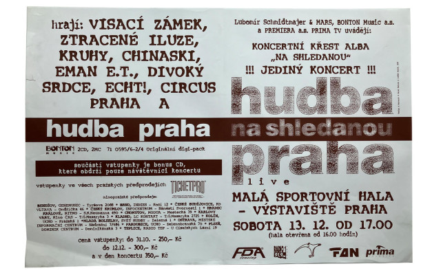 Plakát Hudba Praha: křest alba Na shledanou