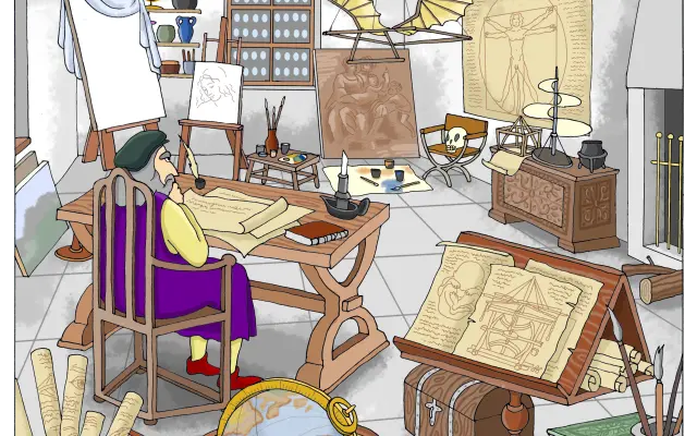 print LEONARDO - ilustrace z knihy vytištěná v limitované edici