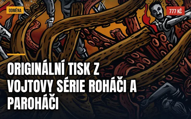 Originální tisk z Vojtovy série Roháči a paroháči