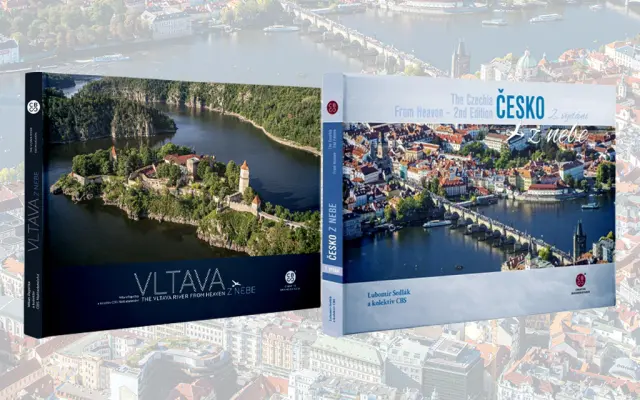 1x Kniha Vltava z nebe + 1x Kniha Česko z nebe, 2. vydání