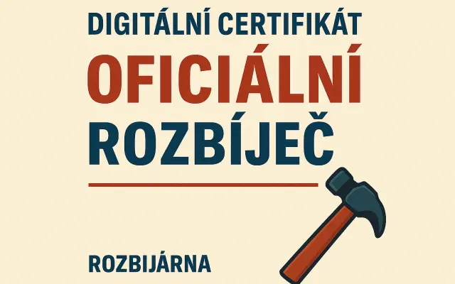 Digitální certifikát “Oficiální Rozbíječ”