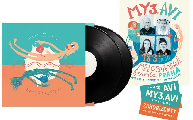 NÓBL PLACKA + LUPENY – 2LP ZAHORIZONTY + 2× lístek na křest