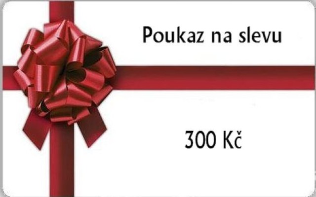 Poukaz na slevu v hodnotě 300Kč