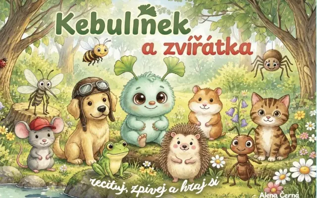 1x kniha Kebulínek a zvířátka