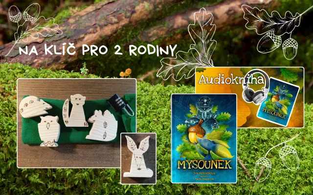 knižní únikovka na klíč pro 2 rodiny & knihy & audioknihy