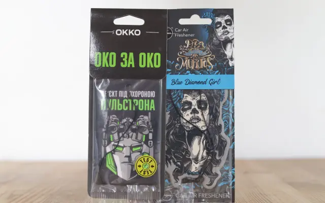 Vůně do auta „Oko za oko“ nebo „Blue Diamond Girl“