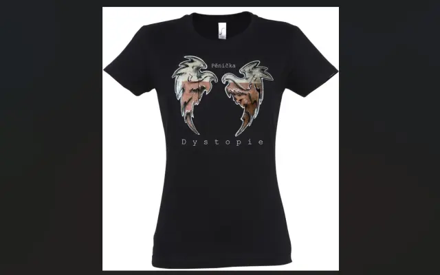 Dámské tričko s motivem alba Dystopie - křídla