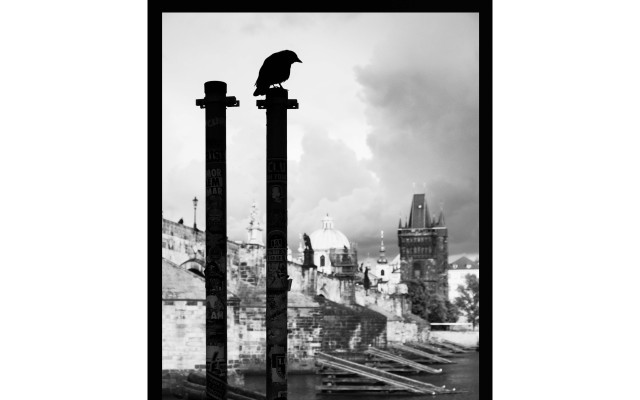 Umělecká zarámovaná FOTOGRAFIE: „Strážce Prahy“