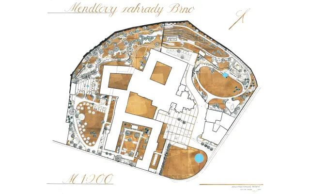 Plakát "Mendelovy zahrady"