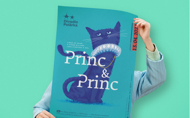 Plakát A2 k inscenaci Princ & Princ
