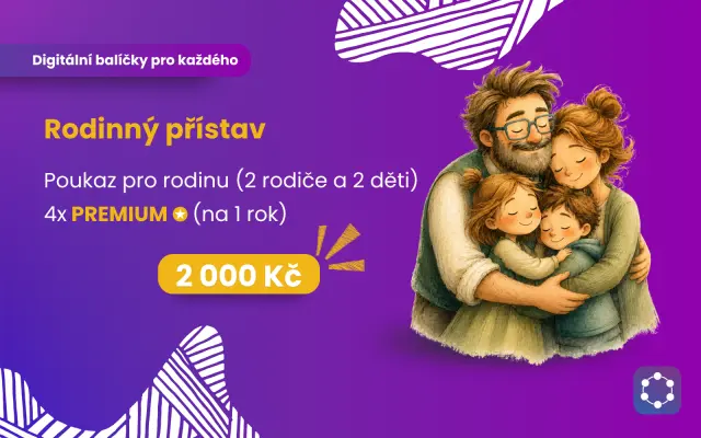 Rodinný přístav – Roční Premium pro 2 rodiče a 2 děti
