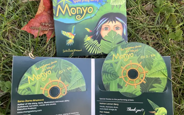 Česká audiokniha MONYO na CD (90 min) + anglická audiokniha MONYO na CD (90 min)
