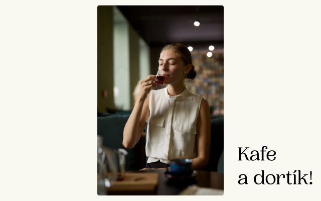 Kafe a dortík se zakladatelkou projektu Veronikou Kupkovou
